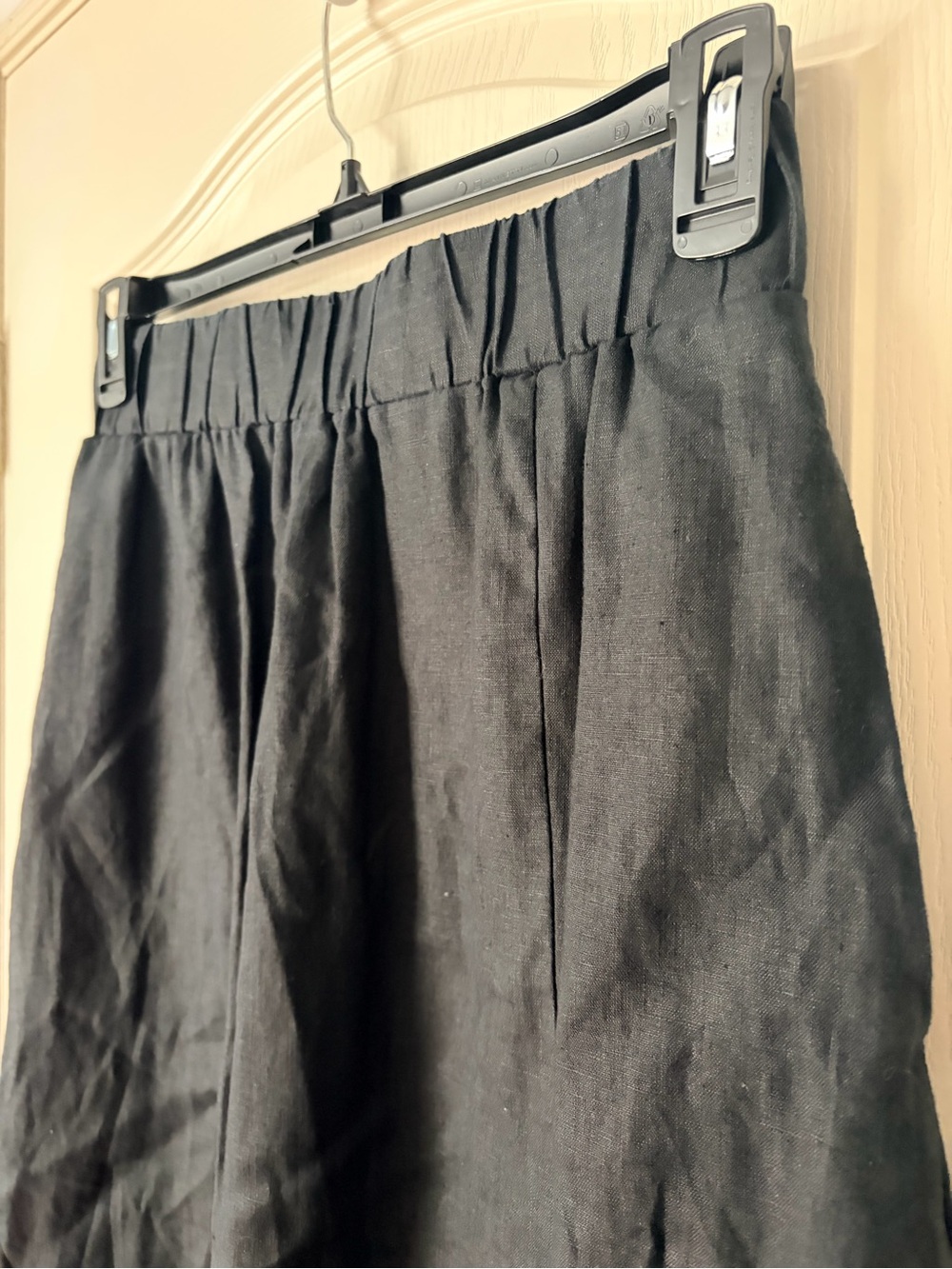 Quince 100% European Black Linen Maxi Skirt, Small - Picture 5 of 12